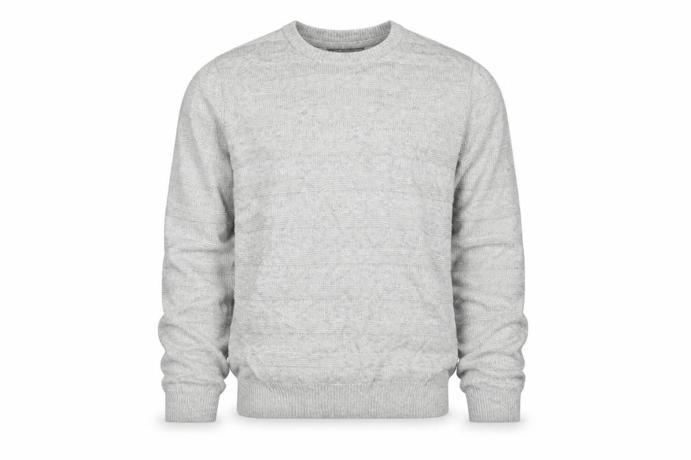 M&S Mens Grey Round Neck  Acrylic Pullover Jumper Size M