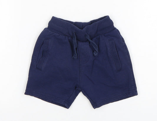 Very Boys Blue  Cotton Sweatpants Trousers Size 12-18 Months   - Shorts