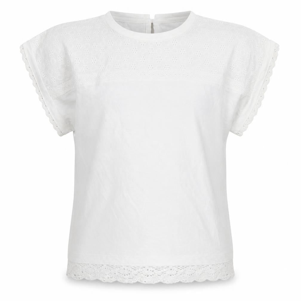 Dunnes Girls White  100% Cotton Basic T-Shirt Size 7-8 Years Round Neck