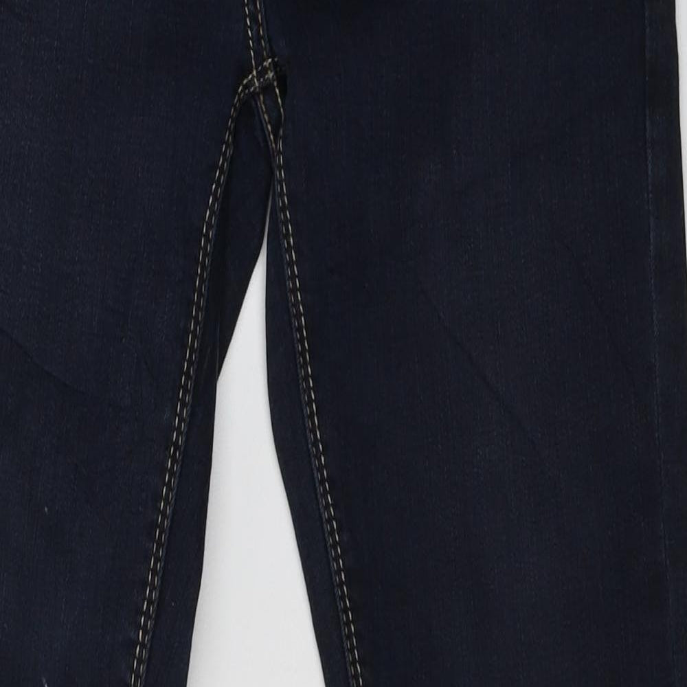 Here + There Girls Blue  Cotton Skinny Jeans Size 12-13 Years  Regular Zip