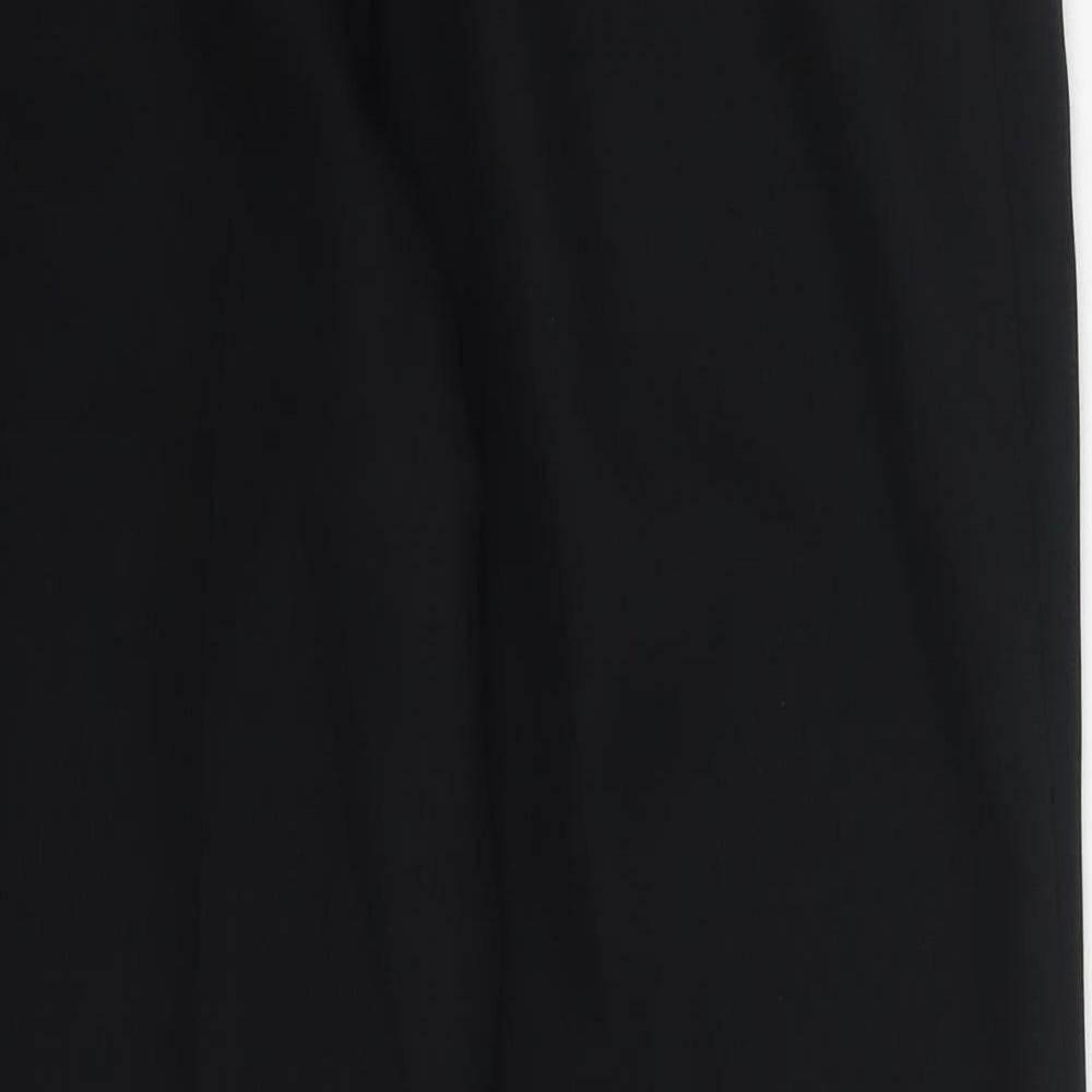 Preworn Womens Black  Polyester Trousers  Size 30 in L26 in Regular