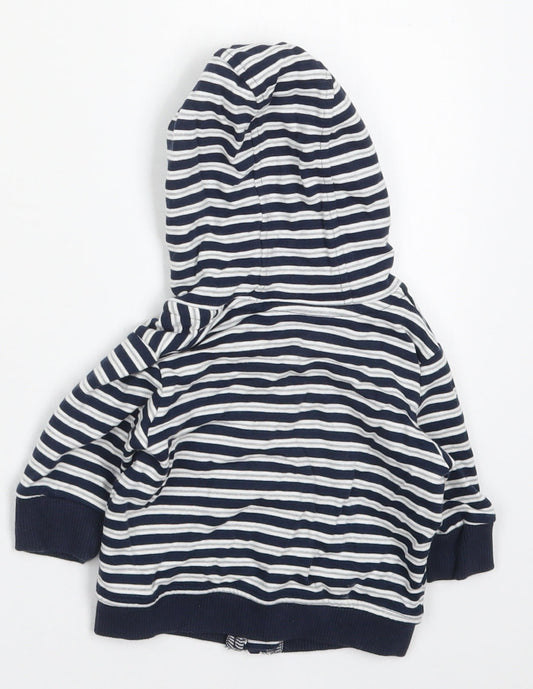 NEXT Boys Blue Striped  Jacket  Size 0-3 Months   Zip