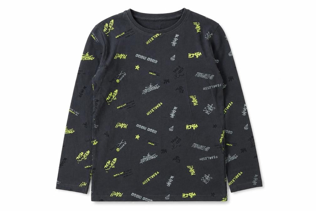 Dunnes Boys Grey Spotted Cotton Basic T-Shirt Size 7-8 Years Crew Neck