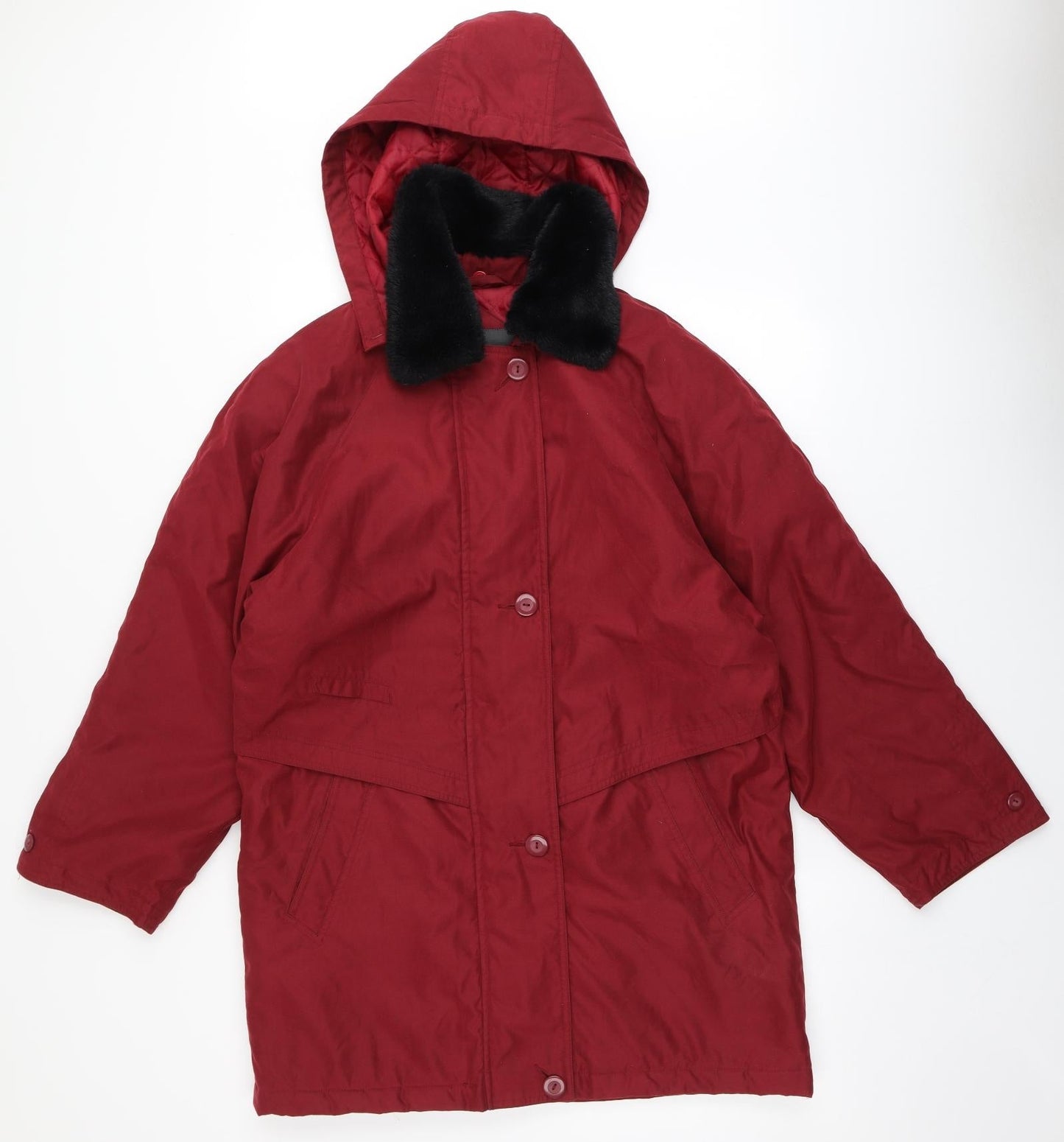 Hawshead Womens Red   Parka Coat Size 10  Zip