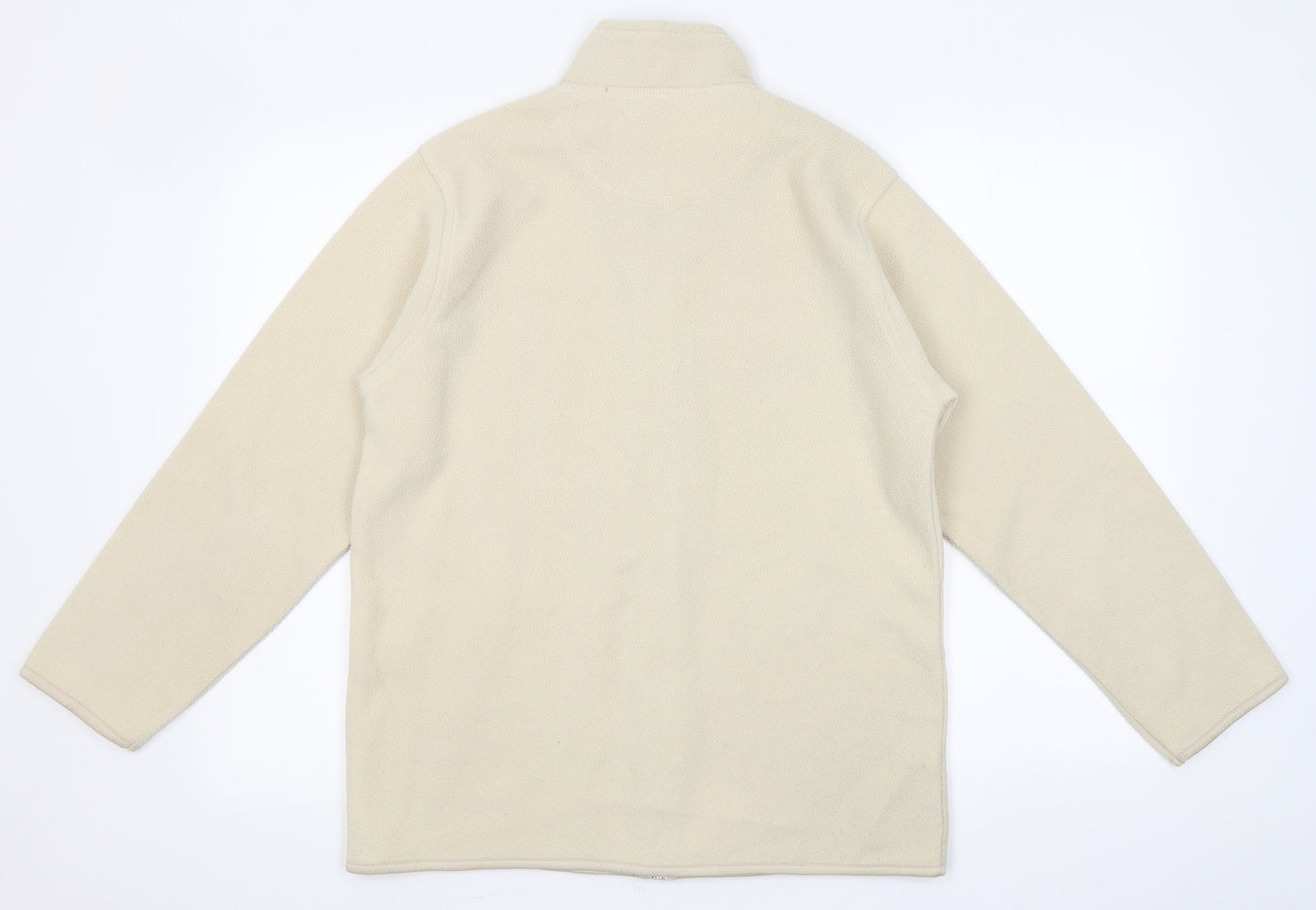 EWM Womens Beige  Polyester Full Zip Hoodie Size S  Zip