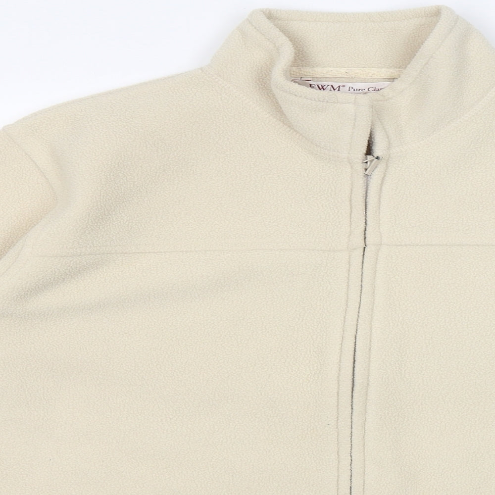 EWM Womens Beige  Polyester Full Zip Hoodie Size S  Zip