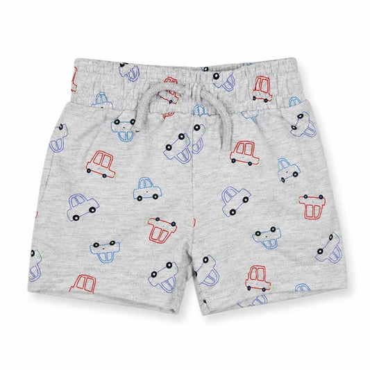 Dunnes Boys Grey Geometric Cotton Shorts Outfit/Set Size 6-9 Months  Tie - Cars