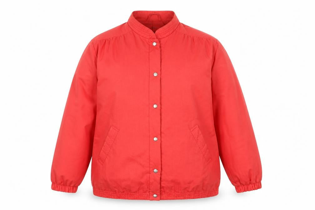 St Michael Womens Red   Jacket Coat Size 16  Button