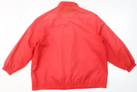 St. Michael Womens Red   Jacket Coat Size 16  Button