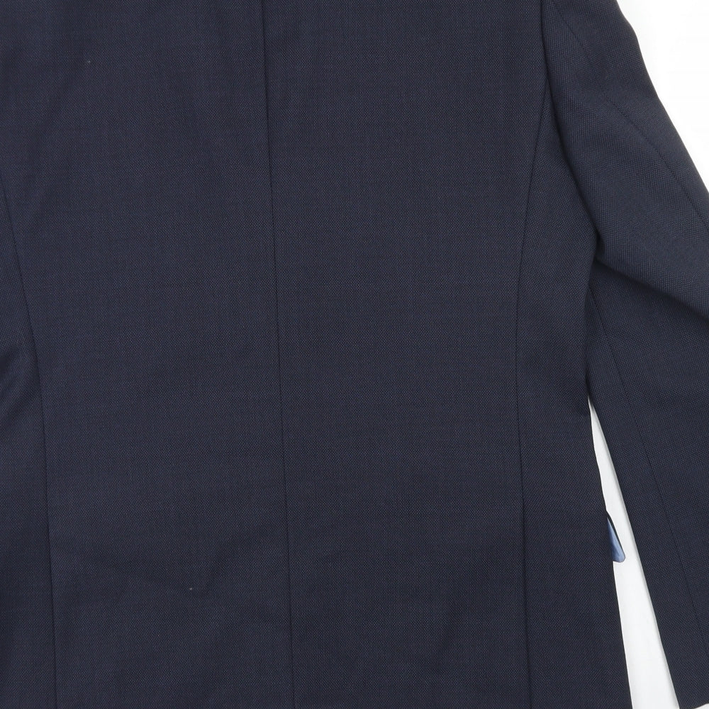 Taylor & Wright Mens Blue  Polyester Jacket Blazer Size 40