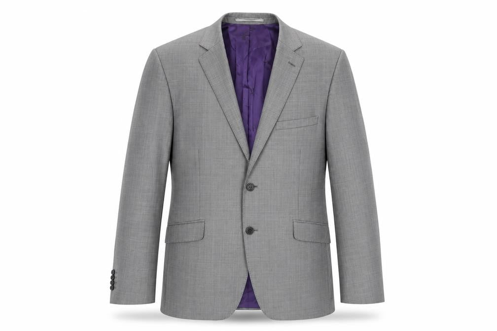 Mens 40 Chest Regular Paul Costelloe Grey Two-Button