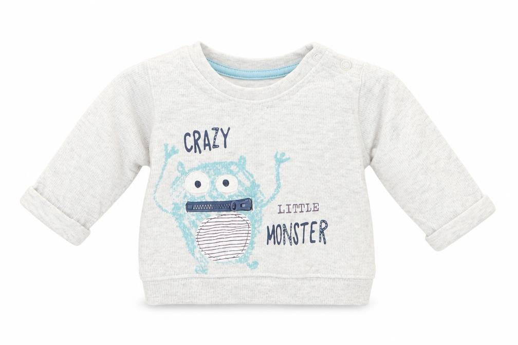 Matalan Boys Grey  Cotton Pullover Jumper Size 0-3 Months