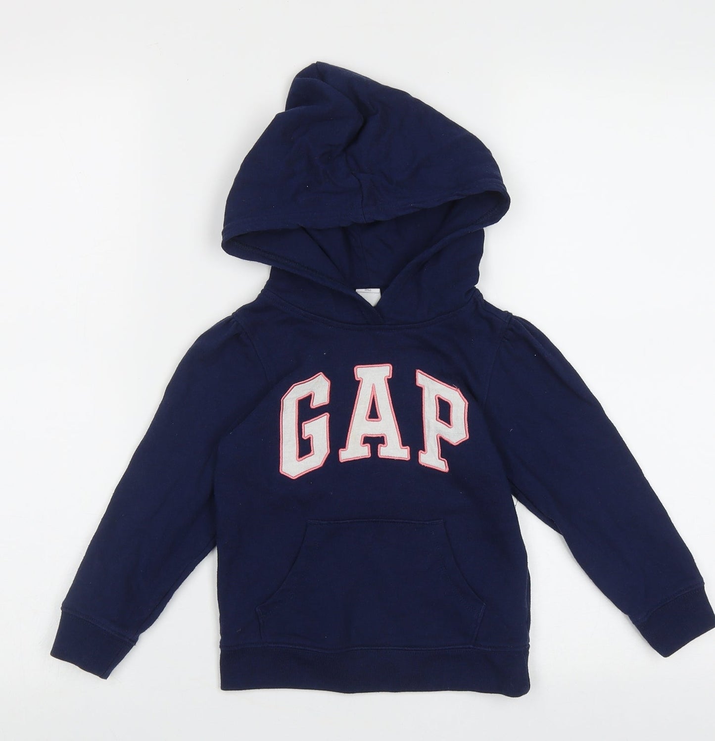 Gap Girls Blue  Cotton Pullover Hoodie Size 4 Years  Pullover