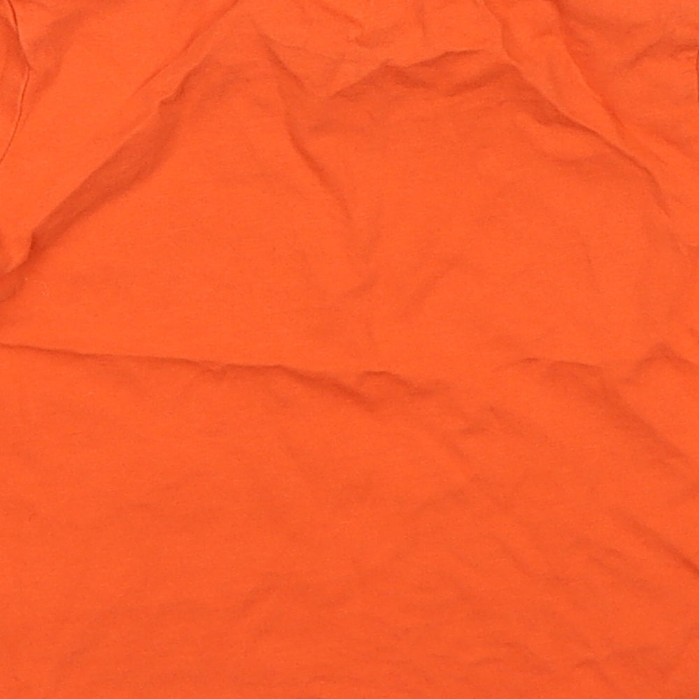 Matalan Boys Orange  Cotton Basic T-Shirt Size 12-18 Months Round Neck Pullover