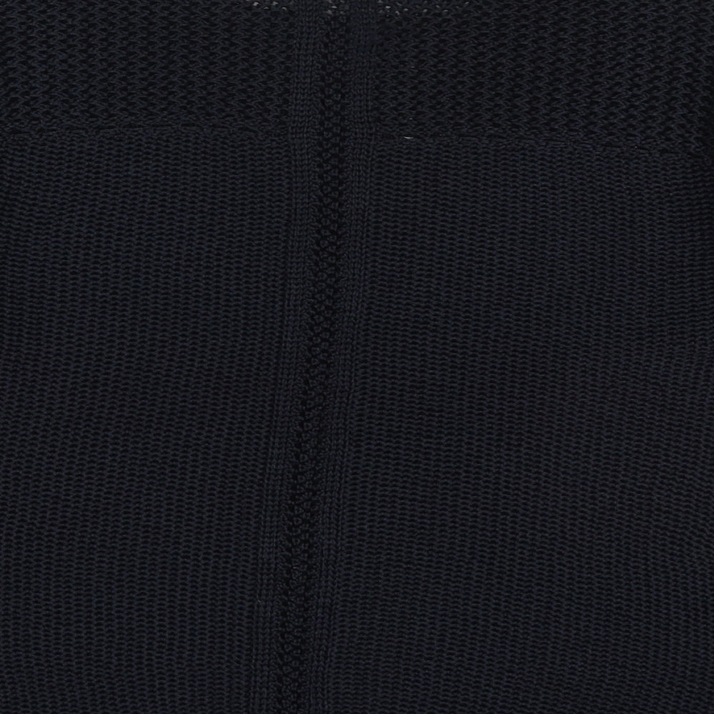 Marks and Spencer Womens Blue Round Neck  Polyester Pullover Jumper Size 14
