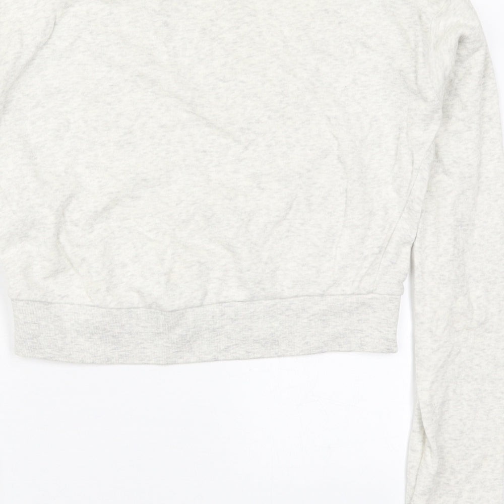 H&M Womens Grey  Cotton Pullover Sweatshirt Size XS  Pullover