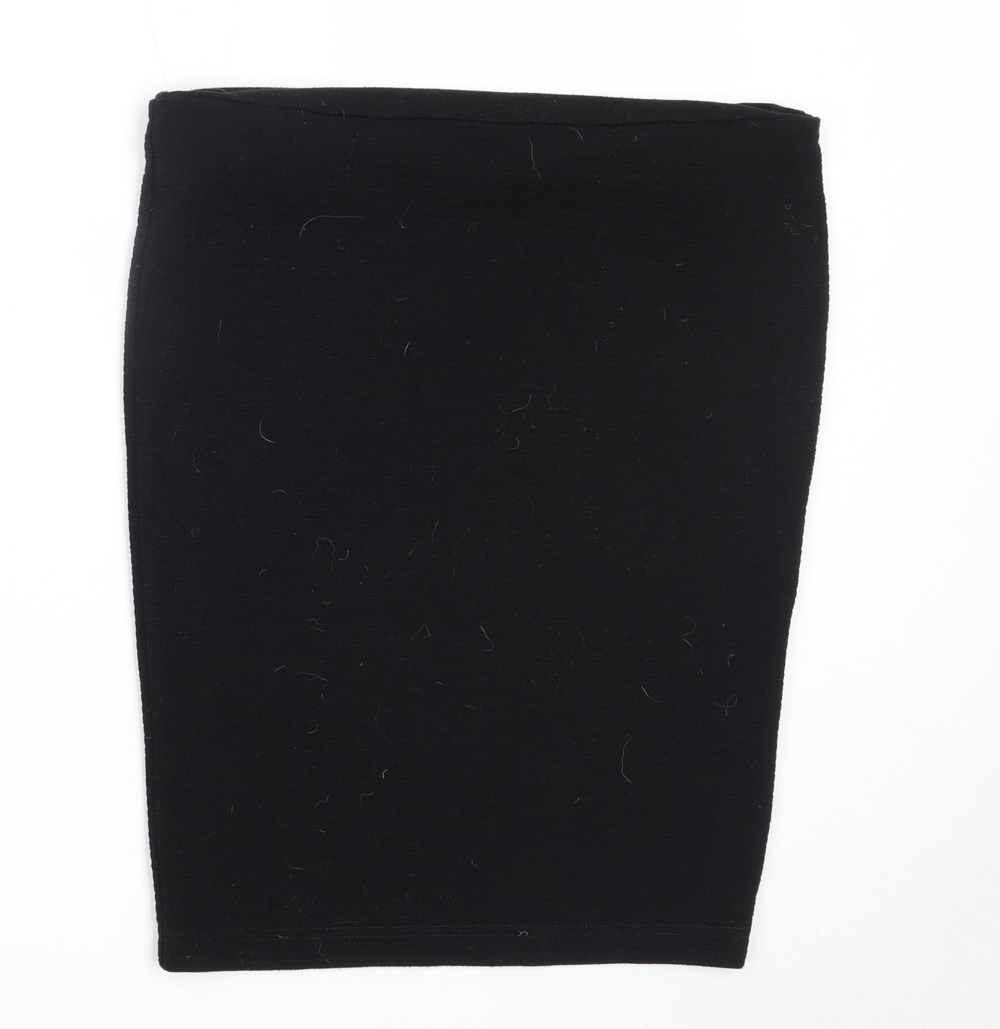 Dunnes Stores Womens Black  Polyester Straight & Pencil Skirt Size S