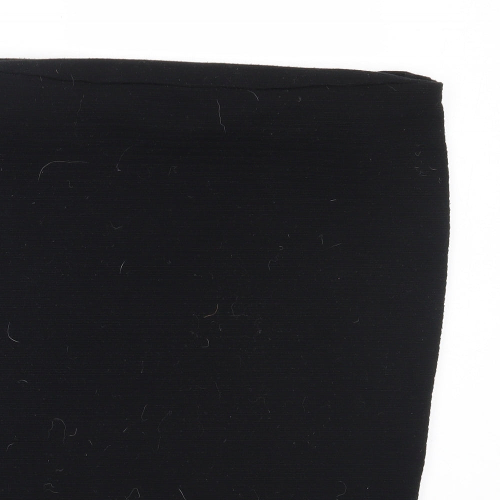 Dunnes Stores Womens Black  Polyester Straight & Pencil Skirt Size S