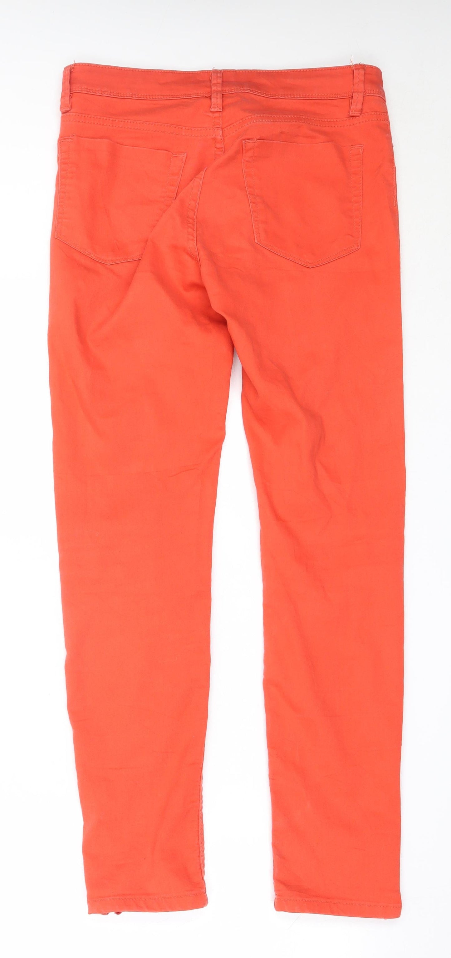 Janina Womens Red  Cotton Skinny Jeans Size 36 L29 in Regular