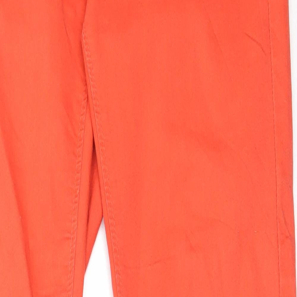 Janina Womens Red  Cotton Skinny Jeans Size 36 L29 in Regular