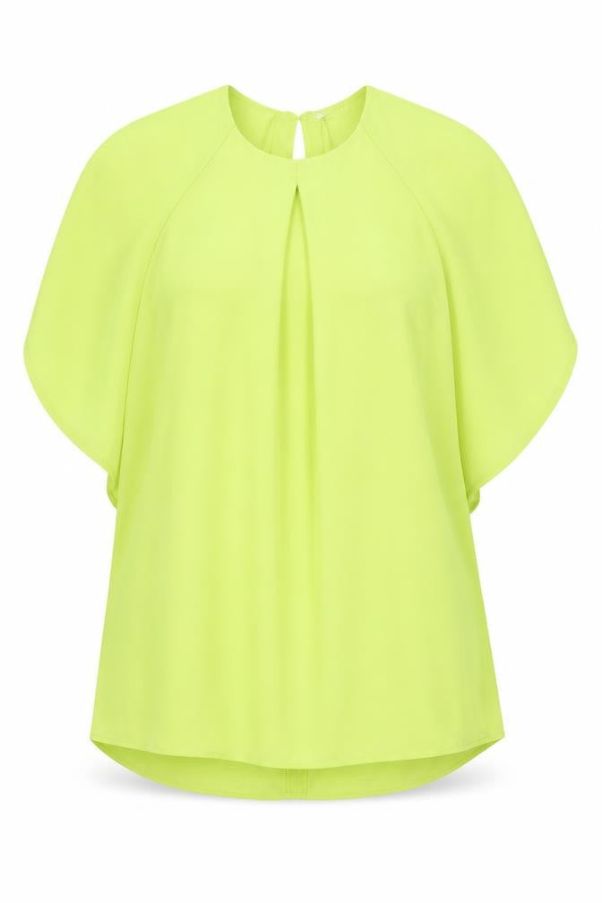 NEXT Womens Green  Polyester Basic Blouse Size 12 Round Neck