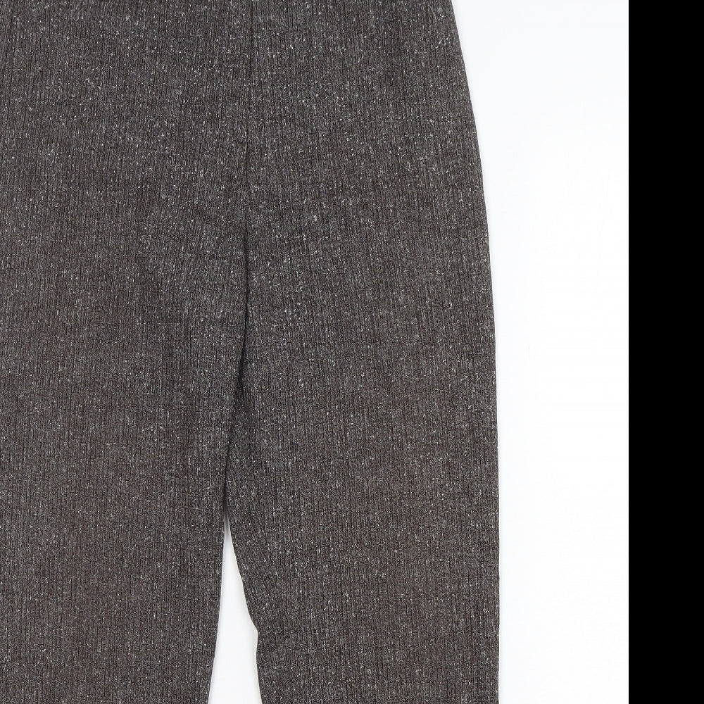 Minuet Womens Brown  Polyester Trousers  Size 30 in L28 in Regular Zip