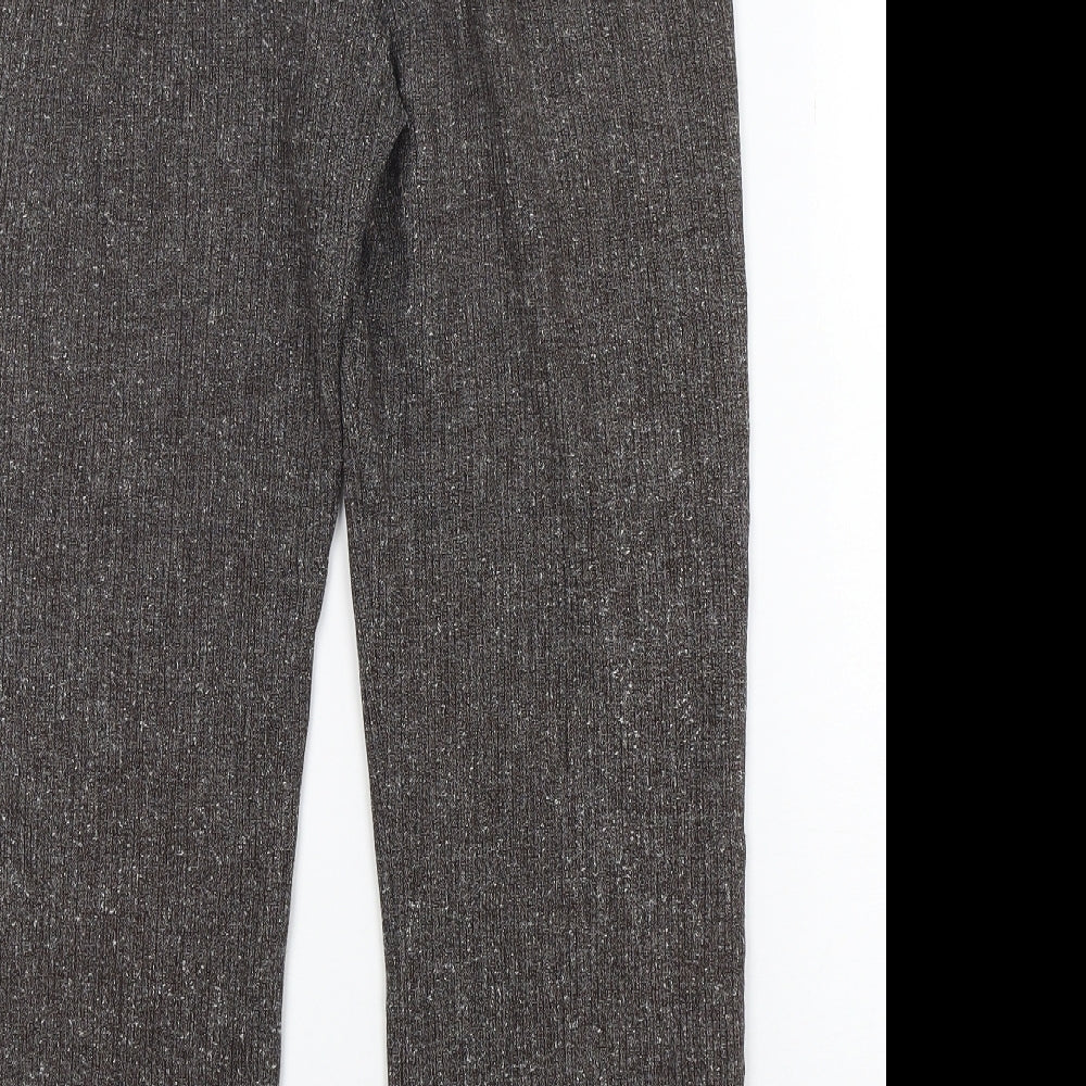 Minuet Womens Brown  Polyester Trousers  Size 30 in L28 in Regular Zip