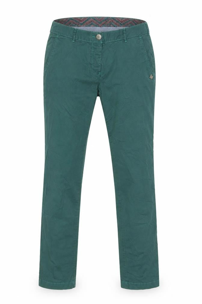 Maison Scotch Mens Green  Cotton Trousers  Size 27 L34 in Slim Button