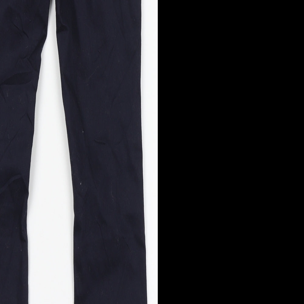 Divided Womens Blue  Cotton Trousers  Size 4 L28.5 in Regular