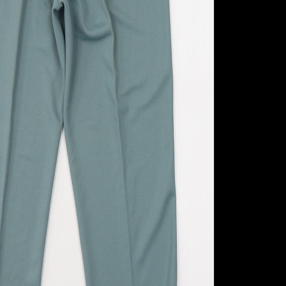 Damart Womens Green  Polyester Trousers  Size 14 L29 in Regular