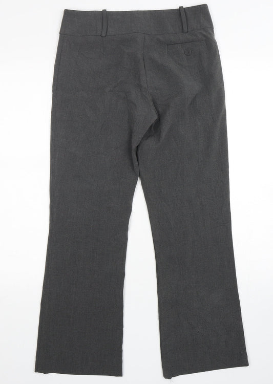 Tu-Chuzy? Womens Grey  Polyester Trousers  Size 8 L30 in Regular Zip