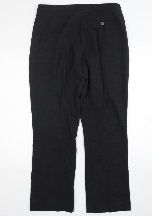L.O.G.G Womens Grey  Polyester Trousers  Size 16 L30 in Regular Zip