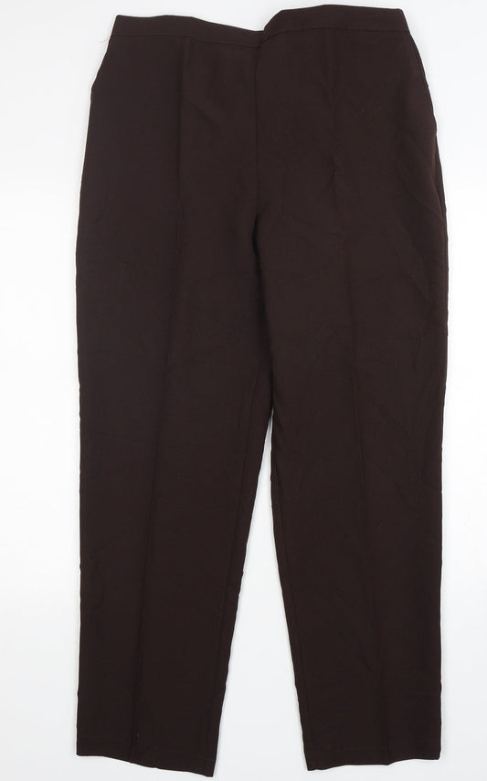 Emma Collection  Womens Brown  Polyester Trousers  Size 18 L30 in Regular
