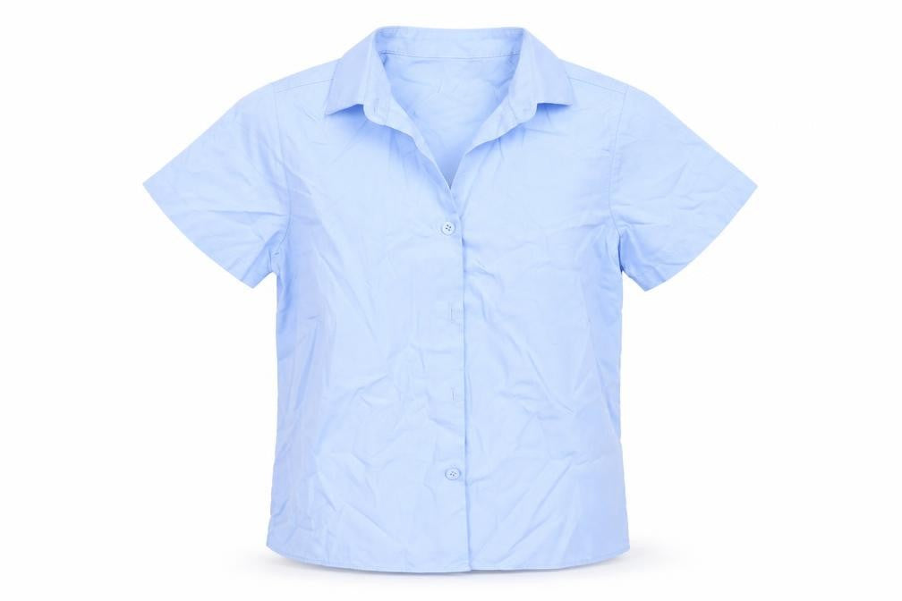 George Girls Blue  Polyester Basic Button-Up Size 8-9 Years Collared  - school
