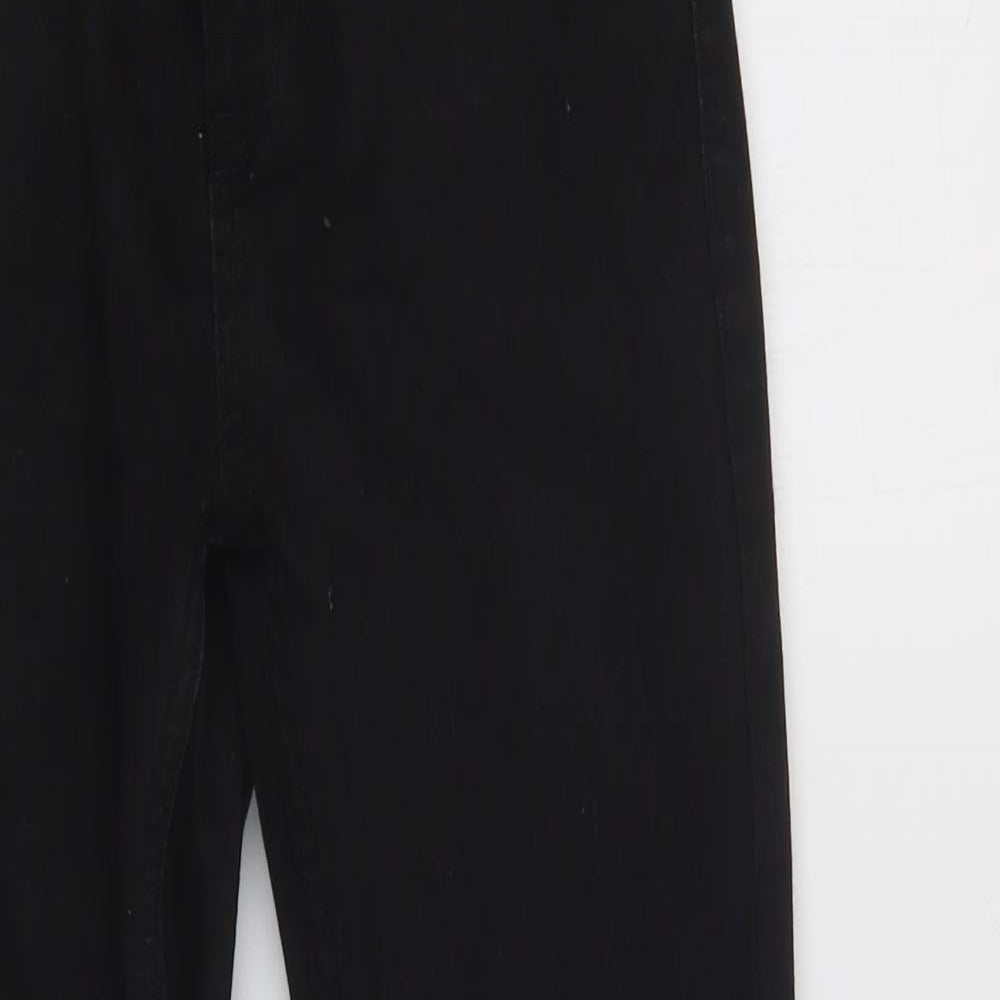 NEXT Girls Black  Cotton Straight Jeans Size 11 Years  Regular Button