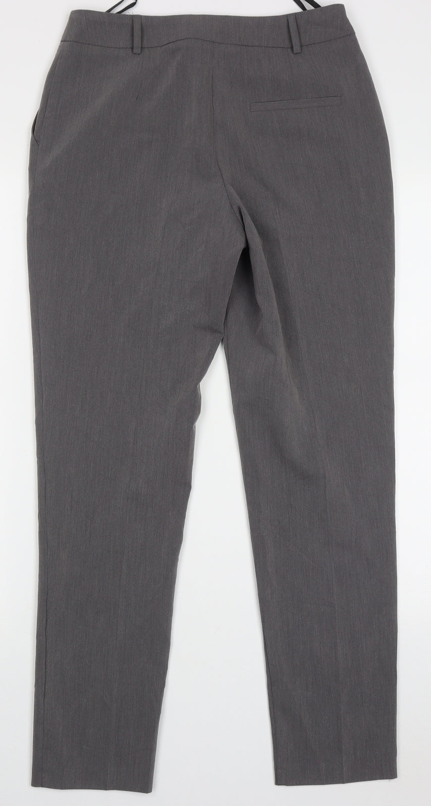 Dorothy Perkins Womens Grey  Polyester Trousers  Size 8 L29 in Regular Hook & Eye
