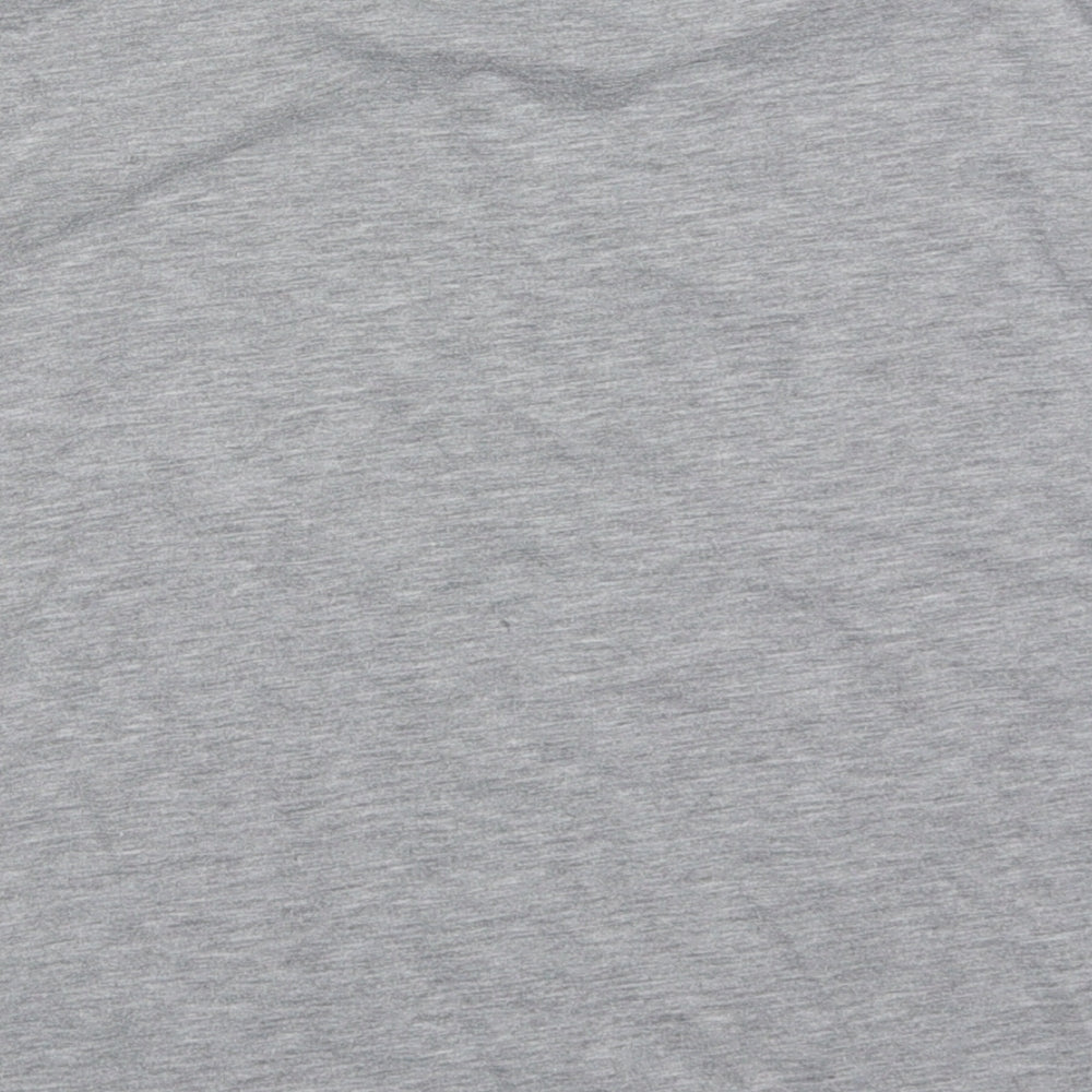 Outfit Girls Grey  Polyester Basic T-Shirt Size 5 Years Crew Neck Pullover - Fierce