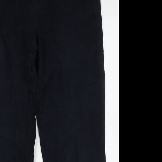 emmertex Mens Blue  Cotton Trousers  Size 34 L30 in Regular Button