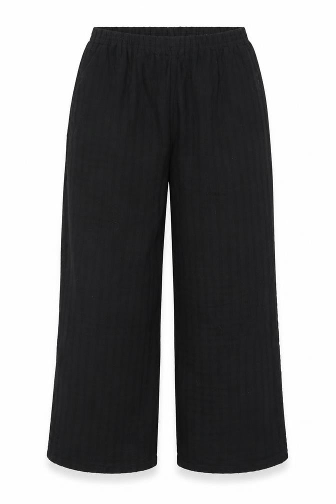 Signature Womens Black Check Polyester Trousers  Size XL L27 in Regular