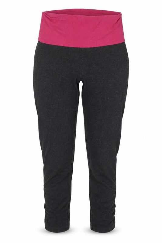 Preworn Womens Grey  Cotton Capri Leggings Size 8 L28 in