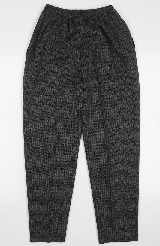 Marks and Spencer Womens Black  Polyester Trousers  Size 14 L27 in Regular