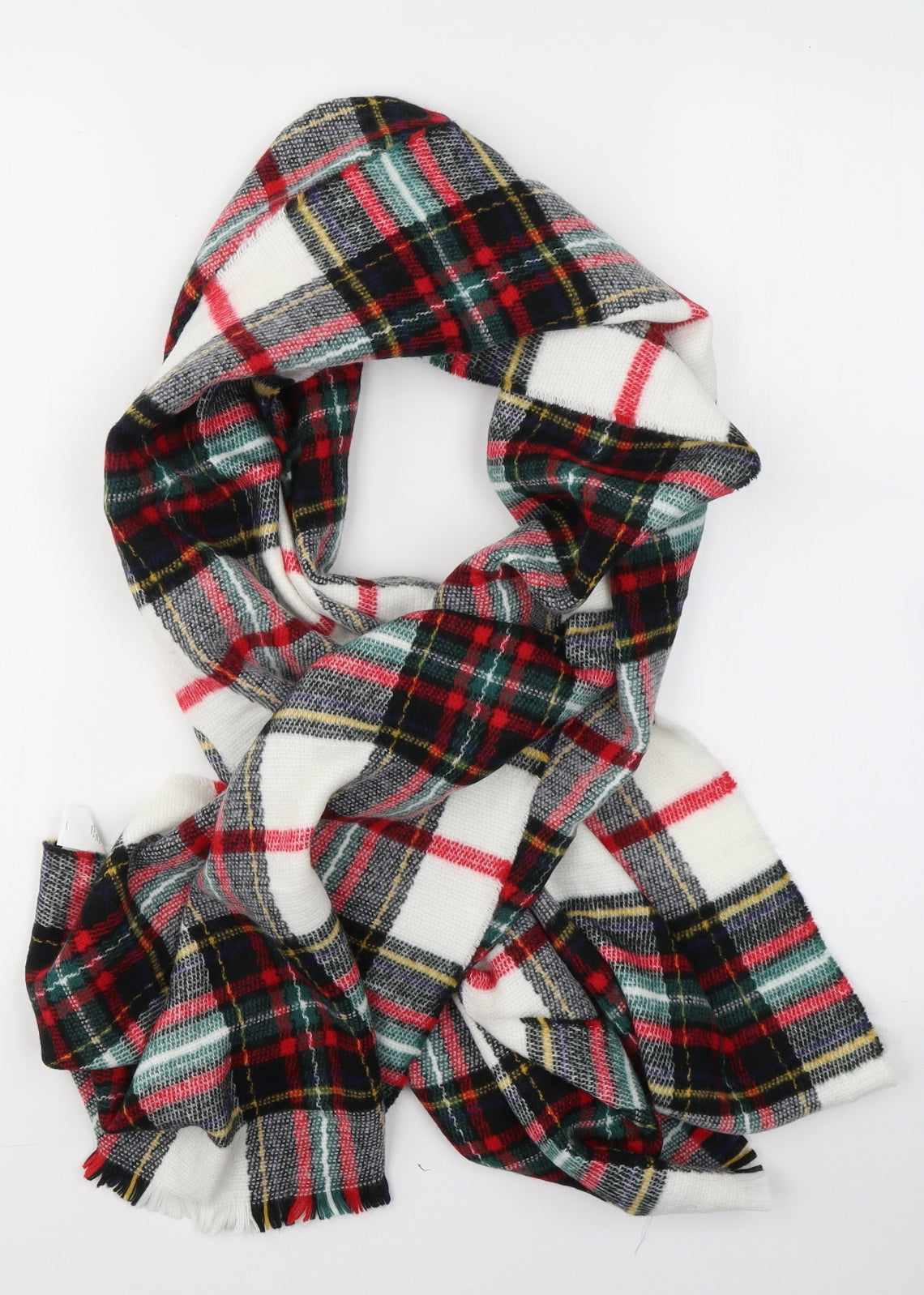 Atmosphere Womens Multicoloured Plaid Acrylic  Scarf