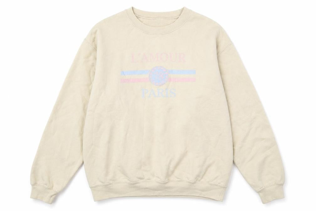 PRETTYLITTLETHING Womens Beige Round Neck  Cotton Pullover Jumper Size S   - L`amour Paris