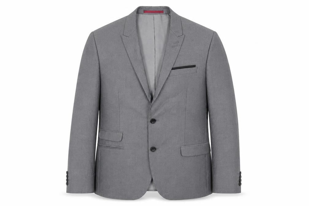 George Mens Grey  Polyester Jacket Suit Jacket Size 40