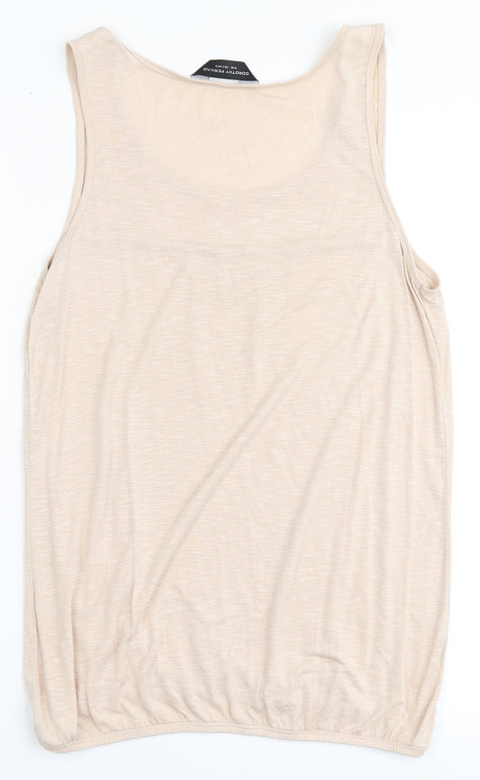 Dorothy Perkins Womens Pink  Viscose Basic Tank Size 8 Round Neck