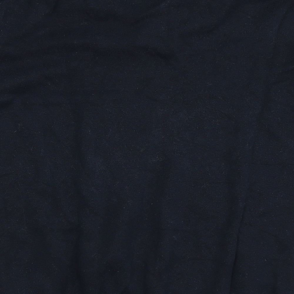 BRICE Mens Blue V-Neck  Cotton Pullover Jumper Size M