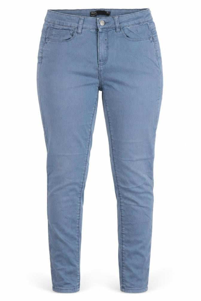 Dunnes Womens Blue  Cotton Skinny Jeans Size 12 L27 in Regular Button