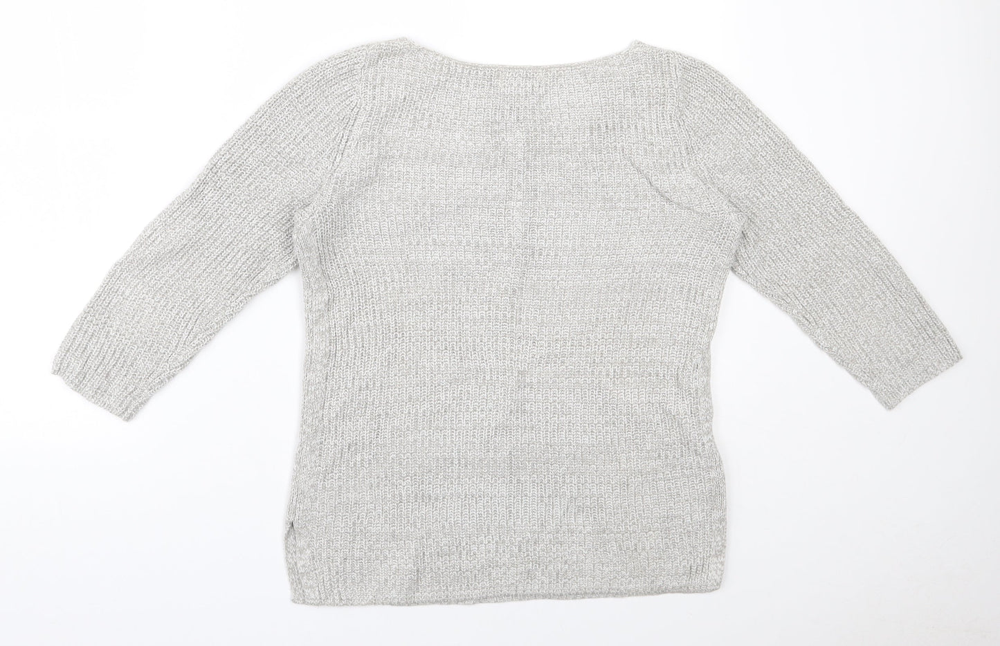 Old Navy Womens Grey Round Neck  Cotton Pullover Jumper Size XS