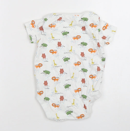 F&F Boys Multicoloured Spotted Cotton Leotard One-Piece Size 18-24 Months   - Animal Print