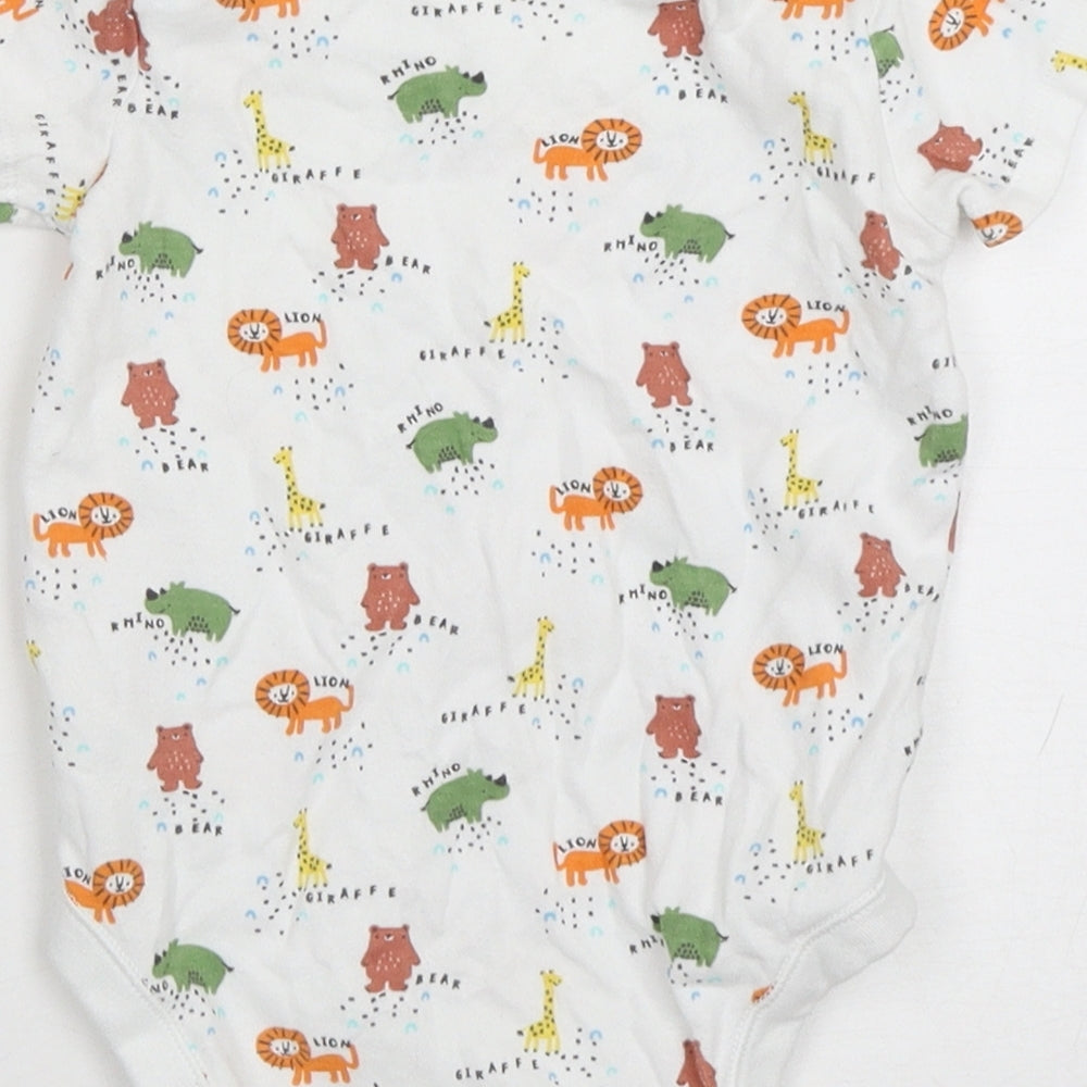 F&F Boys Multicoloured Spotted Cotton Leotard One-Piece Size 18-24 Months   - Animal Print
